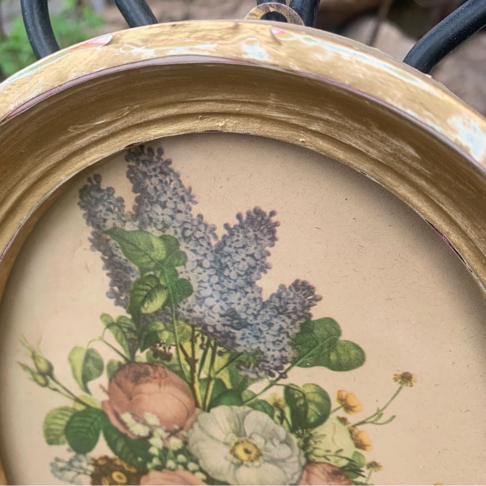 Vintage Framed Oval Botanical Print by Jean Louis (J.L.) Prevost Cottagecore Art - Picture 8 of 16